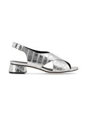 Sandalia Viena Plata Croco