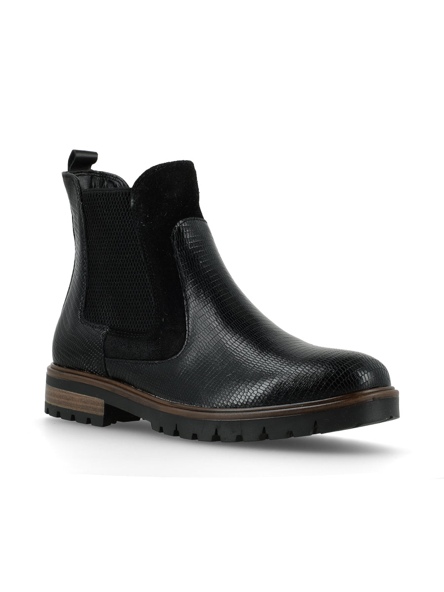 Bota New Frida Reptil Negro