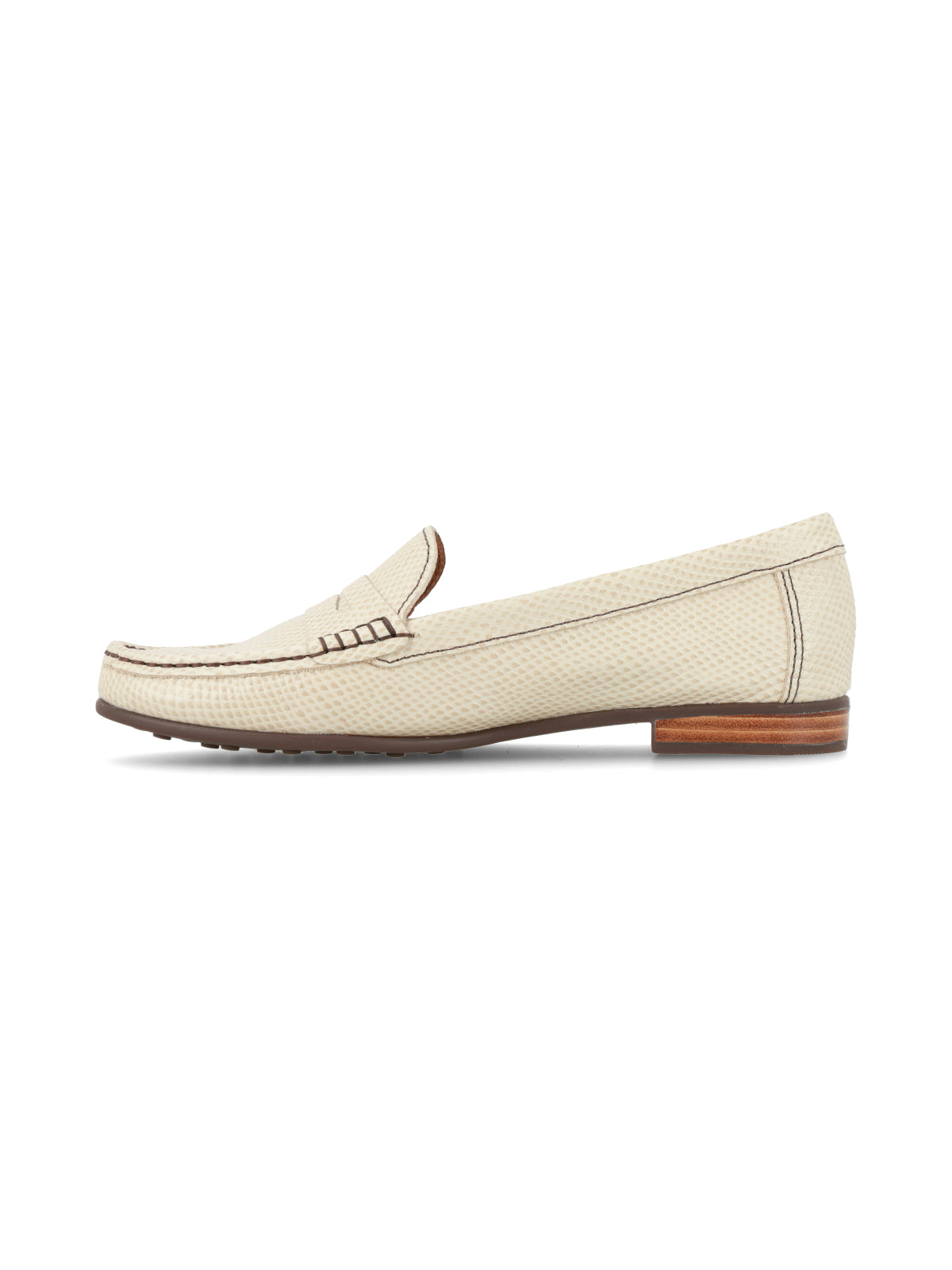 Mocasin Galgo Reptil Crema