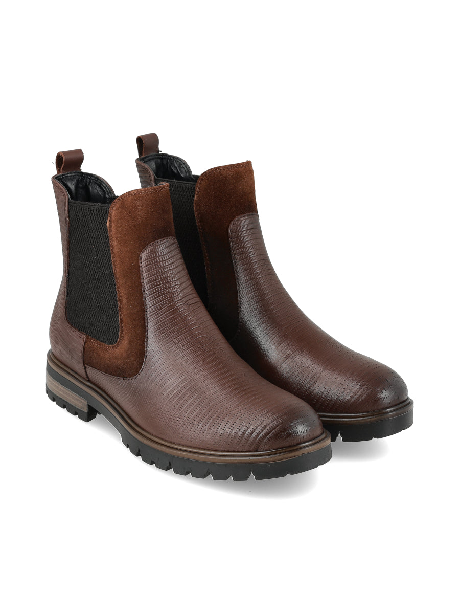 Bota New Frida Reptil Chocolate