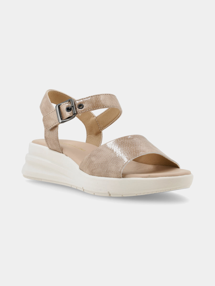 Sandalia Nala Beige/Reptil Ch