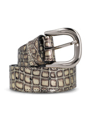 Cinturon Tarifa Croco Plata