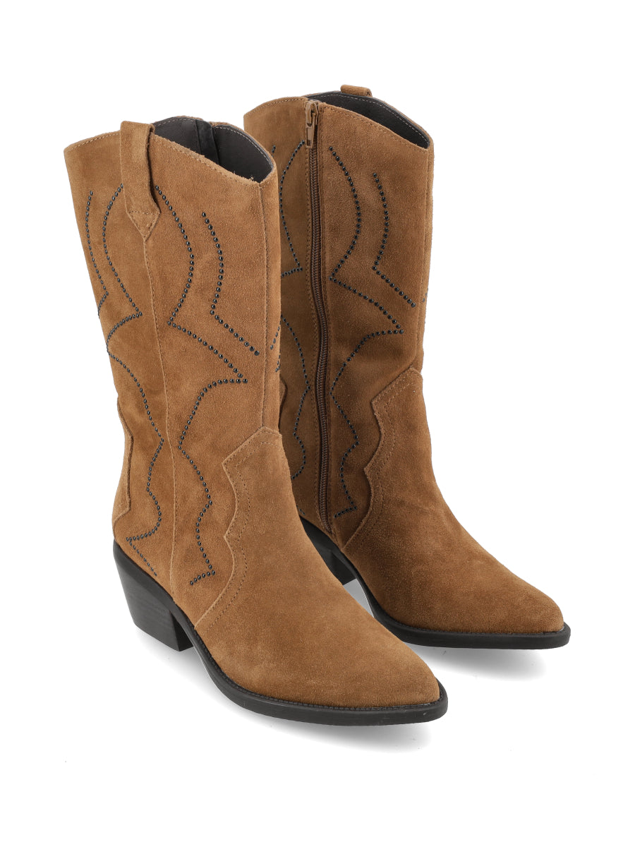 Bota Milena Cognac