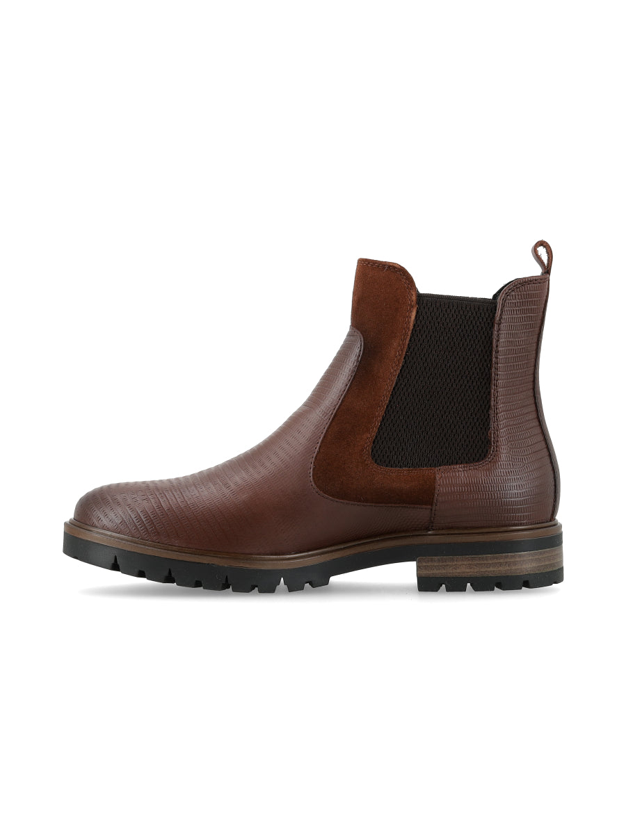 Bota New Frida Reptil Chocolate