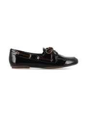 Mocasin Fico Negro Charol