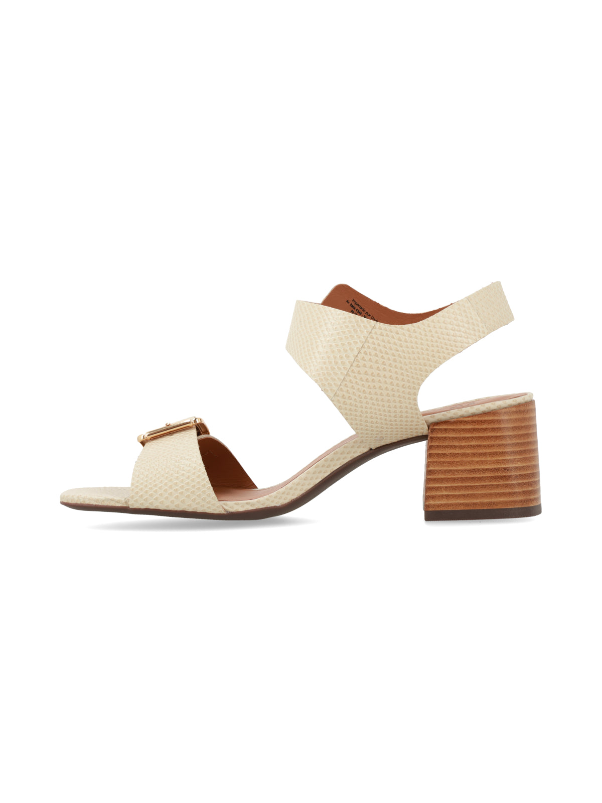 Sandalia Steve Reptil Off White