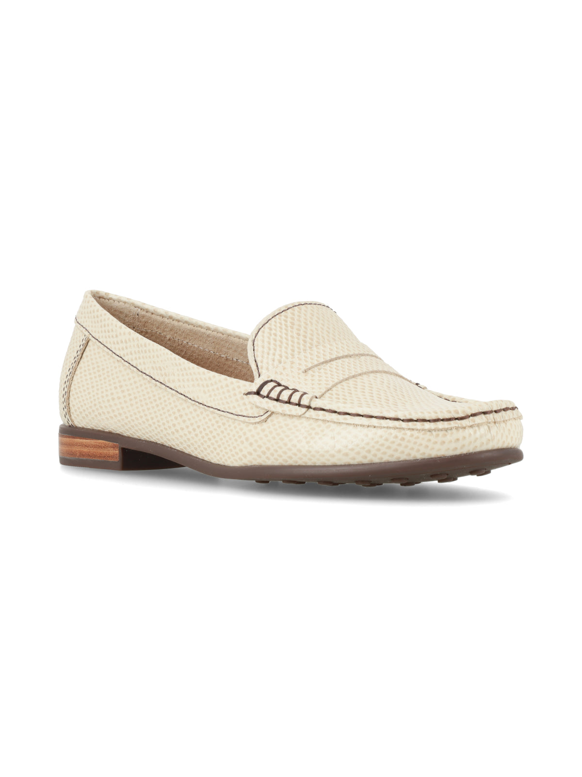 Mocasin Galgo Reptil Crema