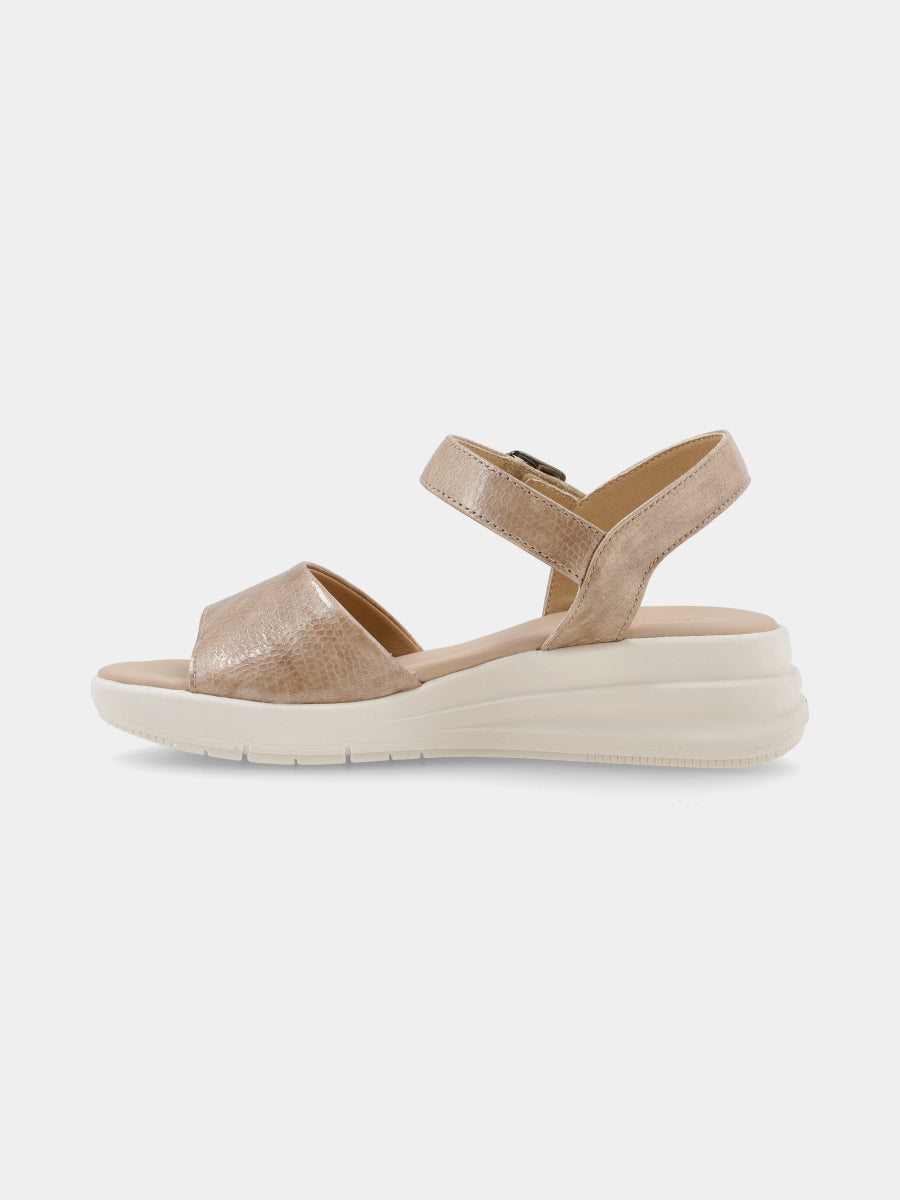 Sandalia Nala Beige/Reptil Ch