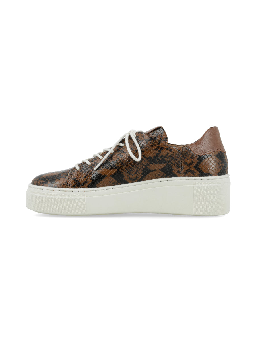 Sneaker Adelaida Reptil Cognac