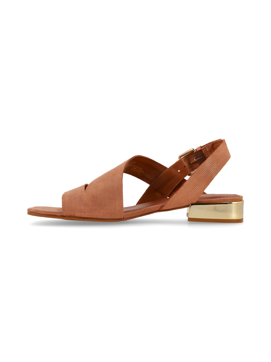 Sandalia New Tess Cognac Glow