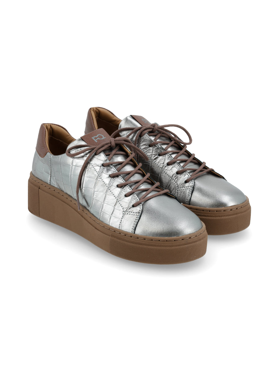 Sneaker Adelaida Plomo Mix