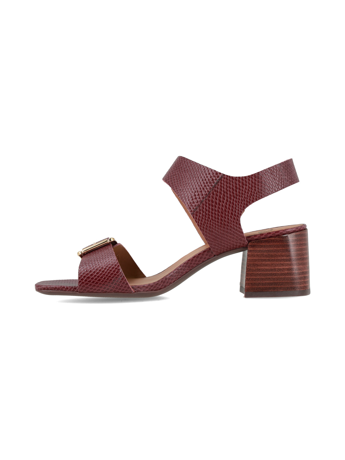 Sandalia Steve Reptil Burgundy