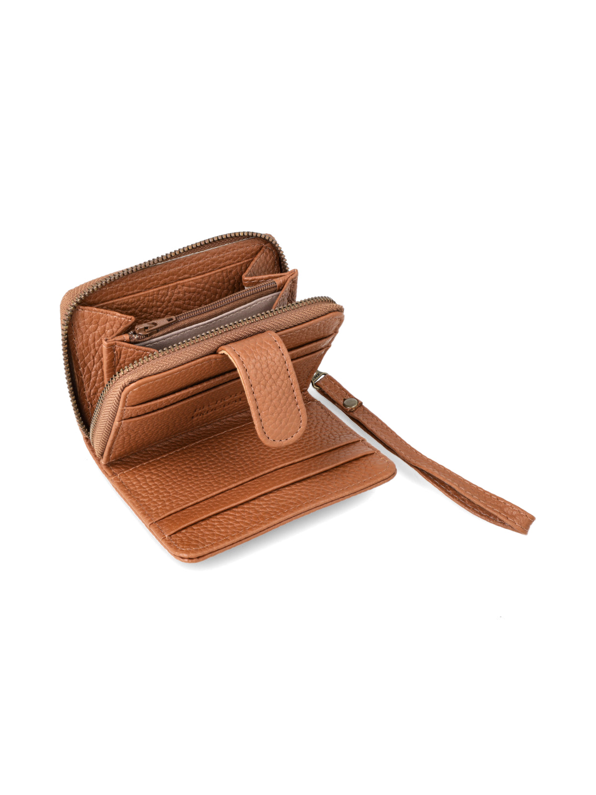 Billetera Tulipan Cognac