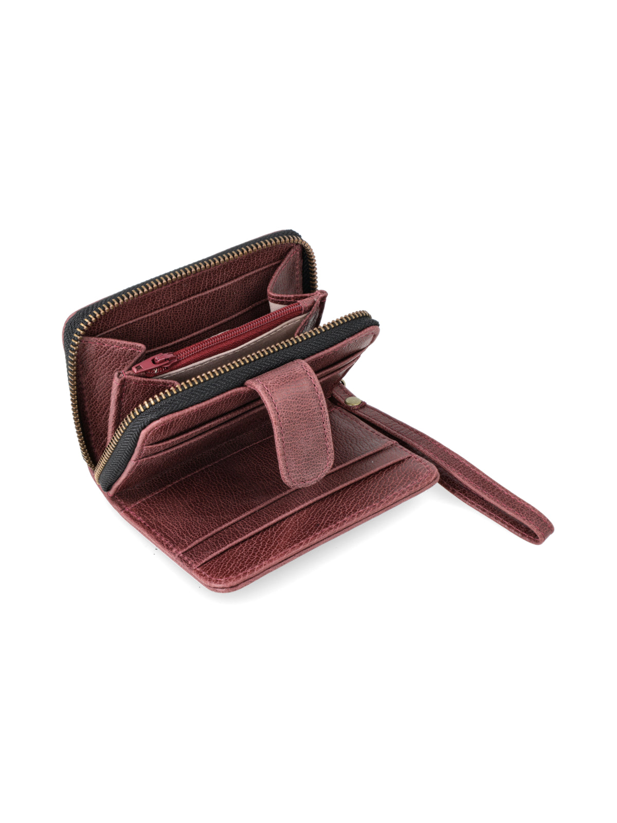 Billetera Tulipan Bordeaux