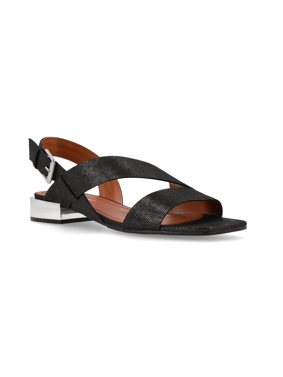 Sandalia New Tess Negro Glow