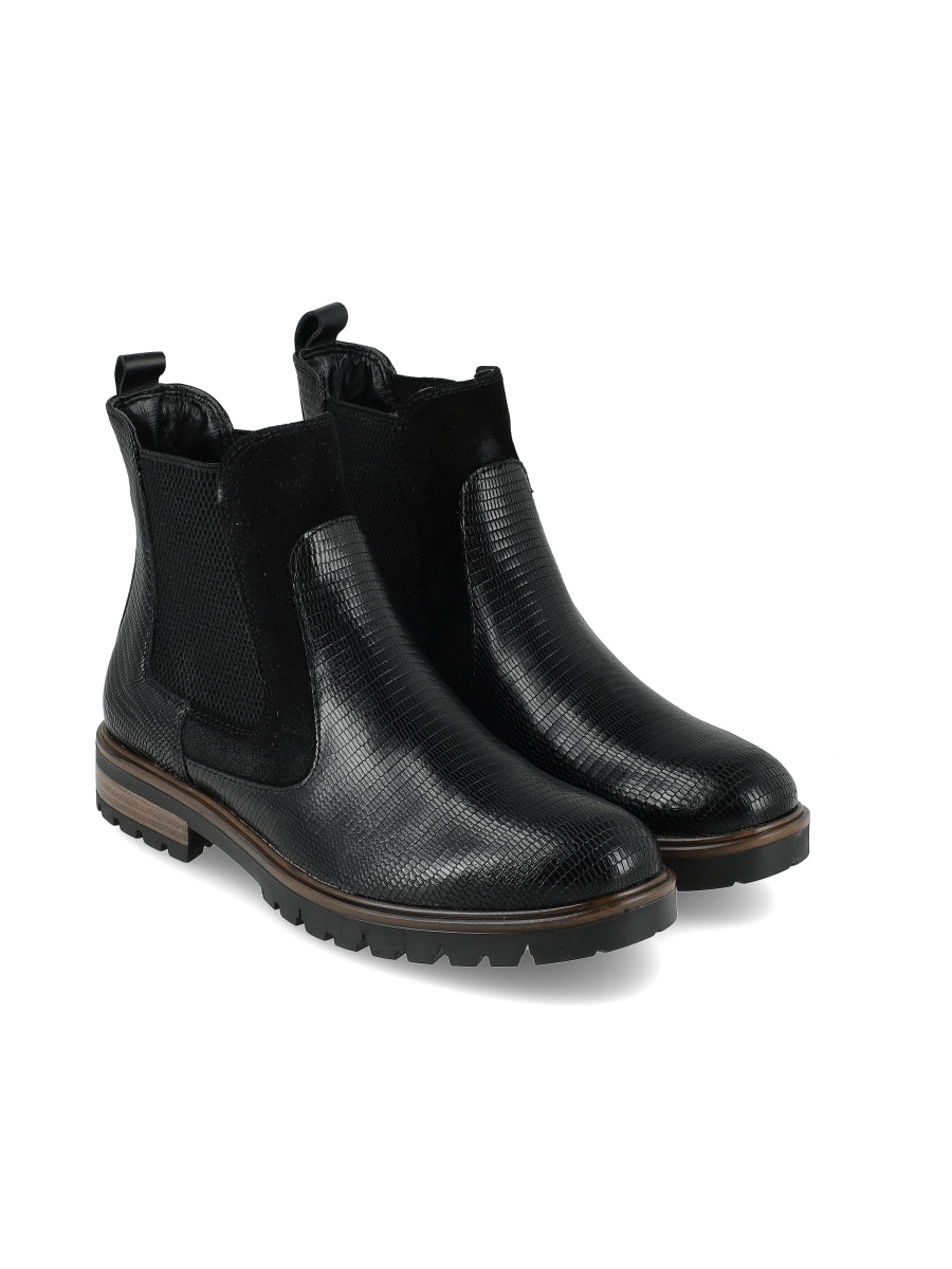 Bota New Frida Reptil Negro