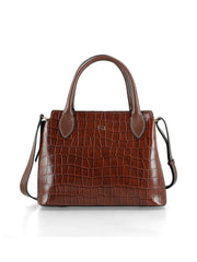 Carteras Malvina Chocolate Croco