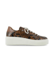 Sneaker Adelaida Reptil Cognac