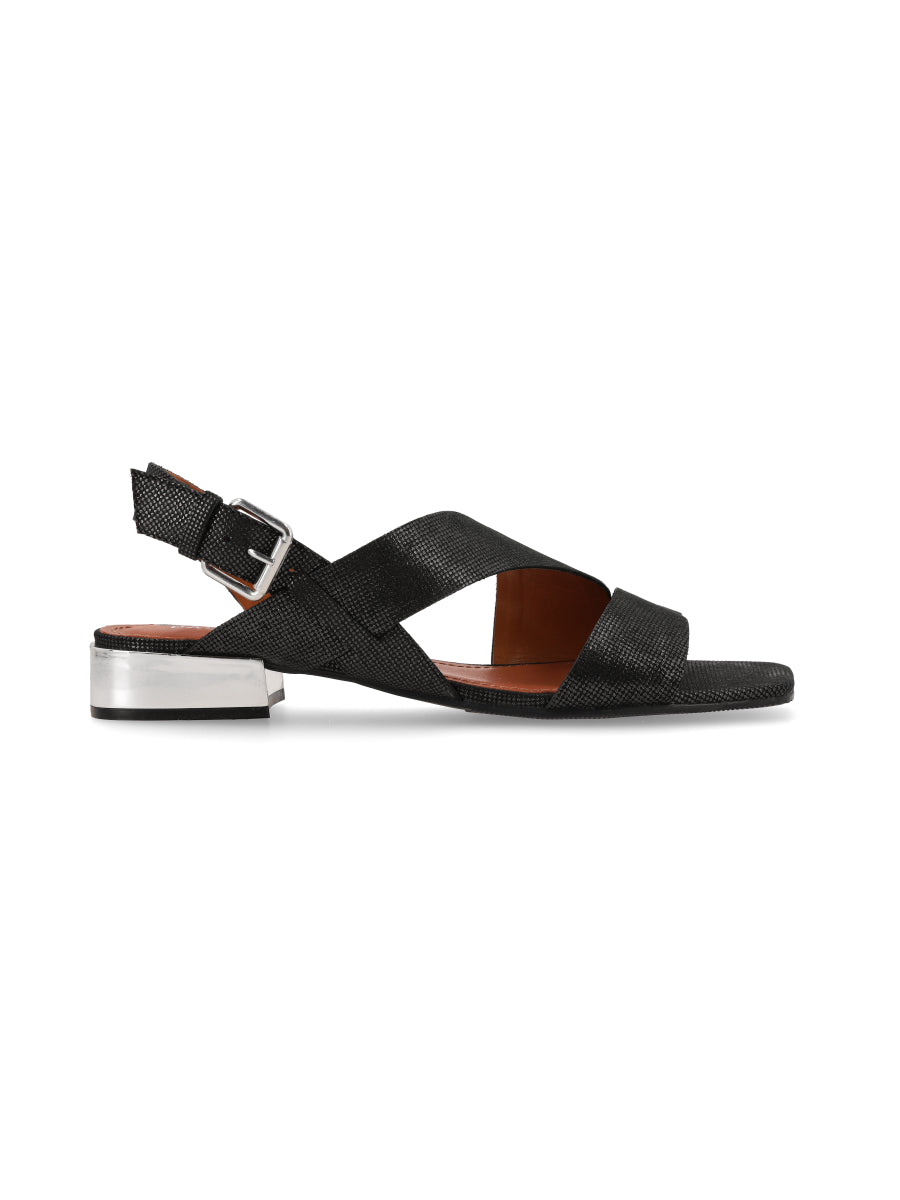Sandalia New Tess Negro Glow
