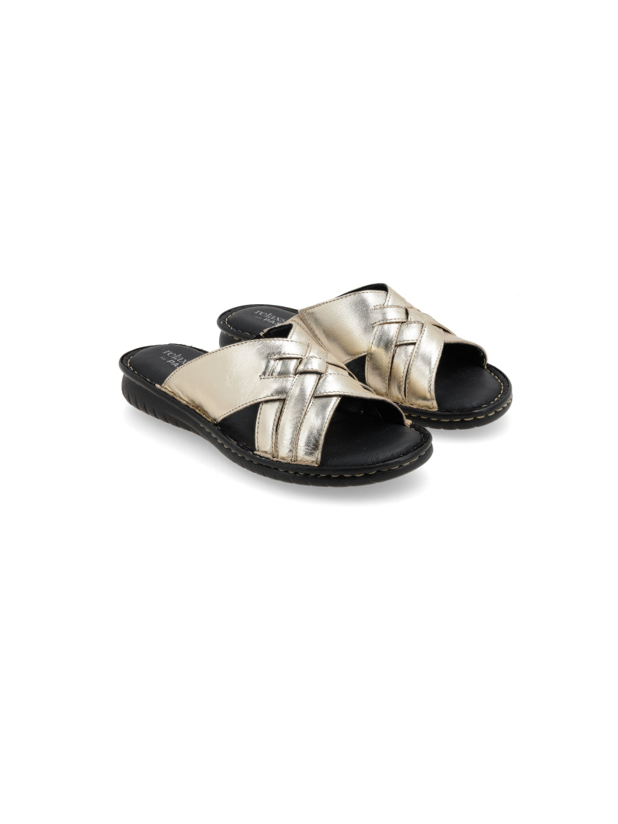Sandalia Brigitte Star Platino