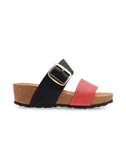 Sandalia Toka Negro/Rojo