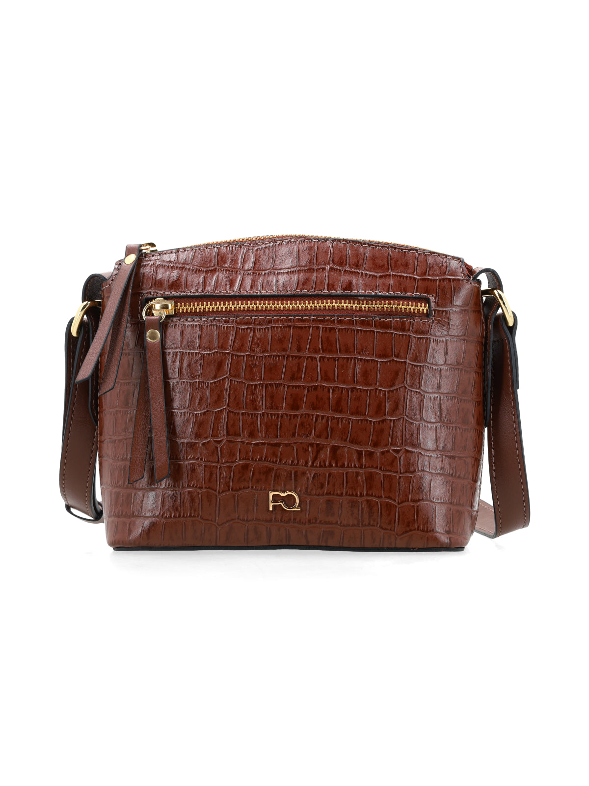 Cartera Claire Chocolate Croco