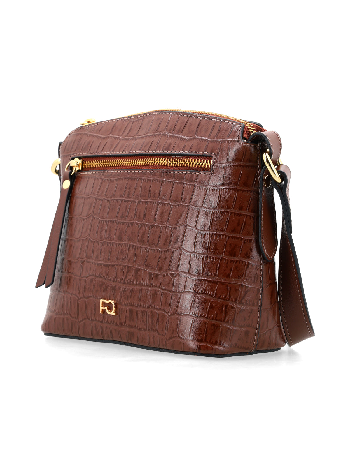 Cartera Claire Chocolate Croco