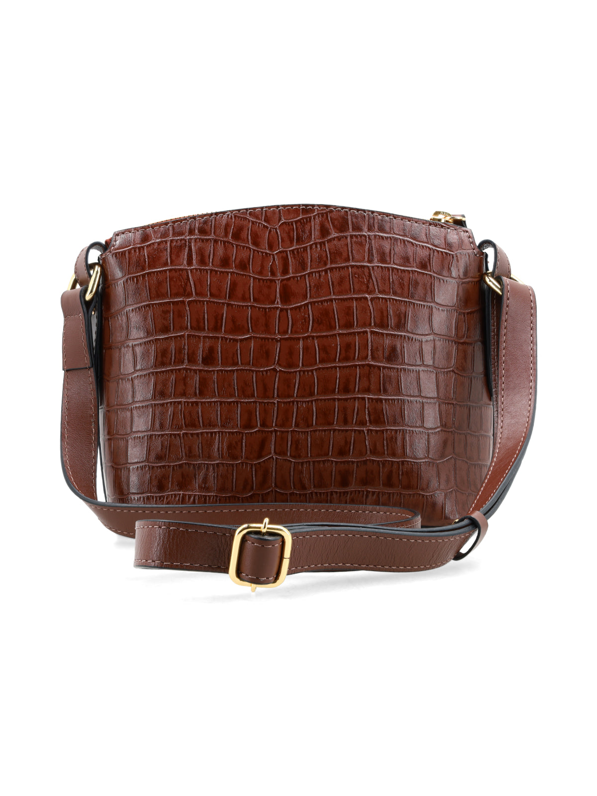 Cartera Claire Chocolate Croco