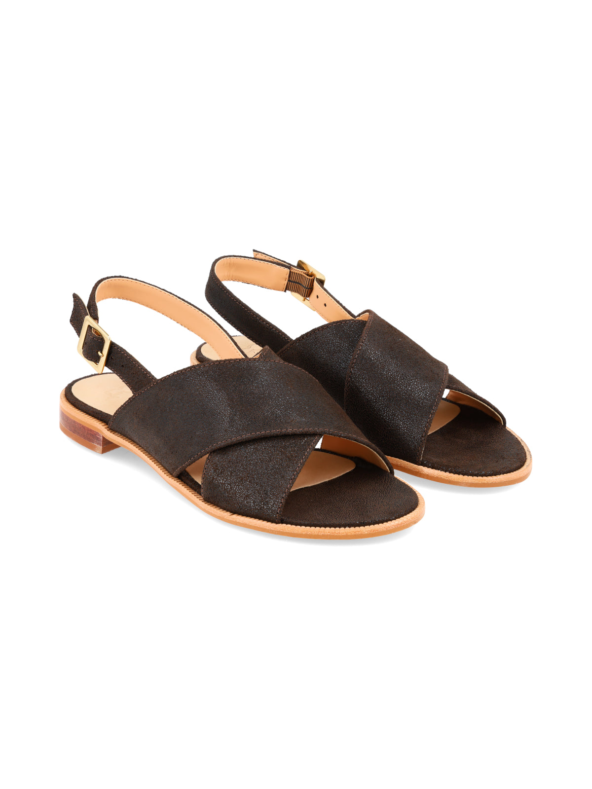 Sandalia Damasquillo Marron