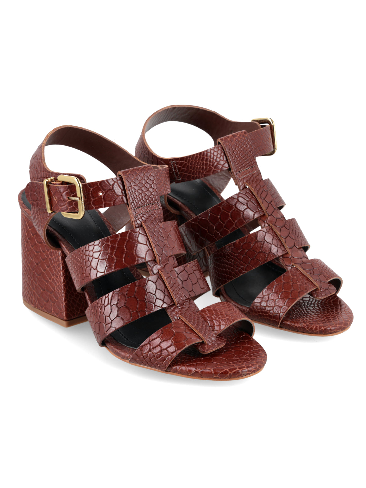 Sandalia Formosa Chocolate Croco