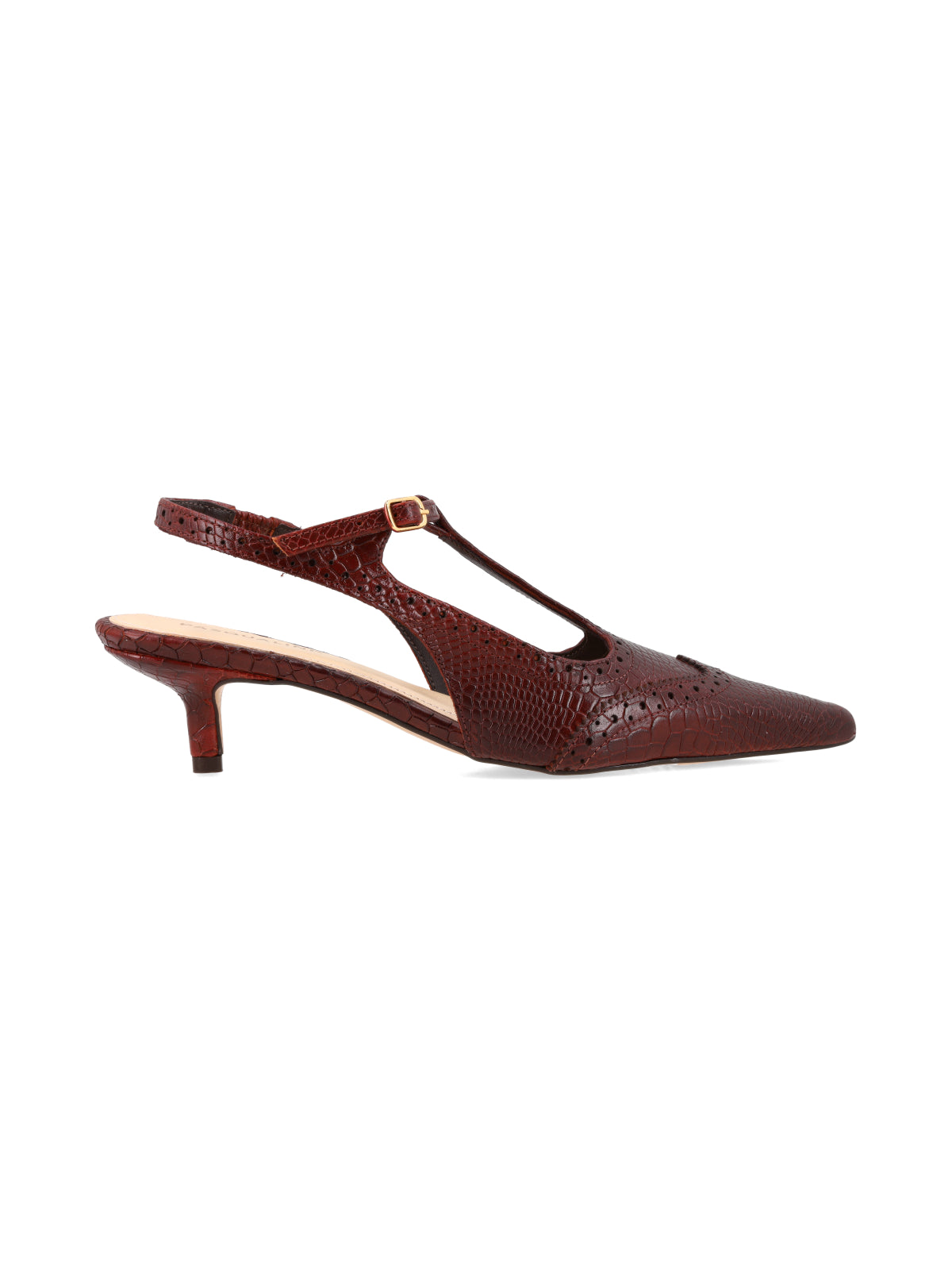 Zapato Elis Chocolate Croco